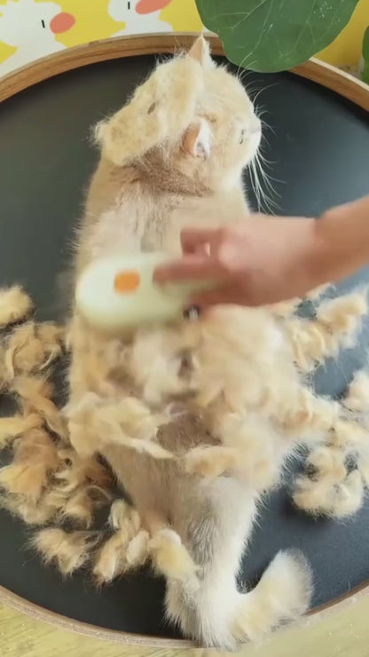Escova Pet com Spray de Água e Cerdas Massageadoras | Para Cães e Gatos